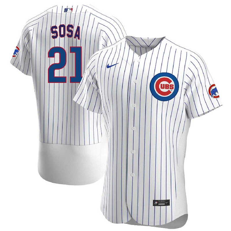 Men Jerseys with Embroidered Patches for Added Detail and StyleChicago Cubs Sammy Sosa Nike Home Authentic Jersey