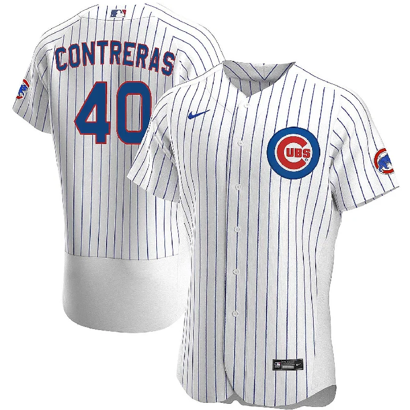 Men Jerseys with Moisture - Wicking Fabric for Athletic PerformanceChicago Cubs Willson Contreras Nike Home Authentic Jersey