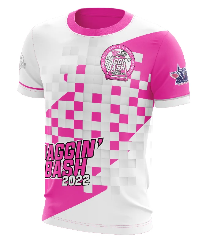 Men Jerseys with Team - Specific Colorways for a Show of SupportCopy of 2022 Baggin' Bash Jersey Pink - West Georgia Cornhole Titan Bags