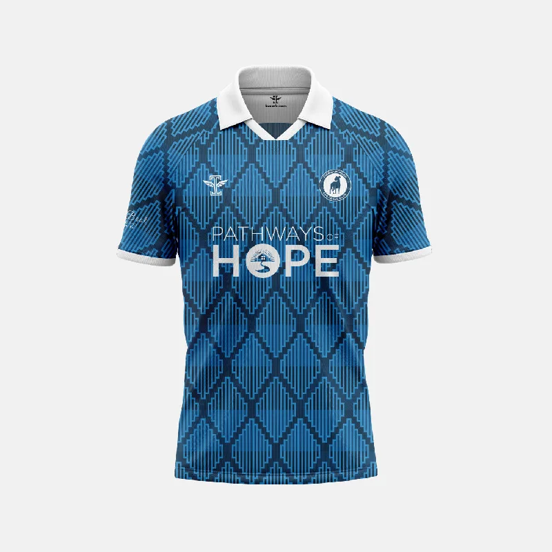 Men Jerseys with Quick - Dry Properties for Post - Game ComfortDiamond Dogs FC Blue Jersey