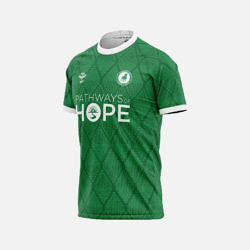 Men Jerseys with Sublimated Graphics for a Long - Lasting and Vivid DesignDiamond Dogs FC Green Jersey