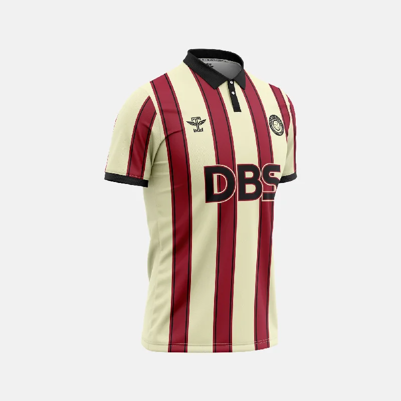 Men Jerseys with Authentic - Style Striping for a True - to - Game LookDo Bits Society FC Cream Jersey