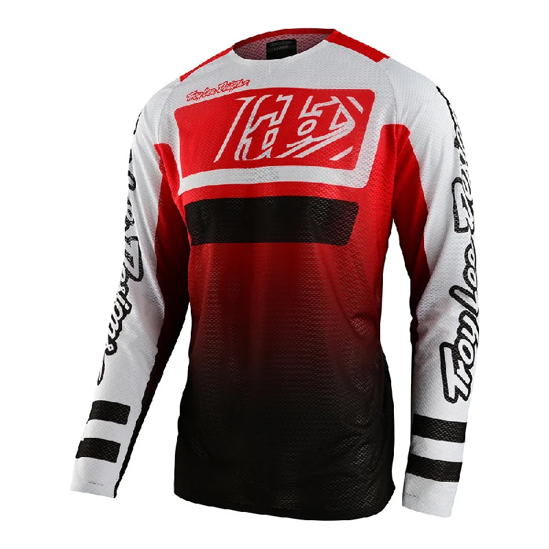 Men Jerseys with Ribbed Collars and Cuffs for a Classic and Durable LookSE Pro Air Jersey Lanes Red / Black