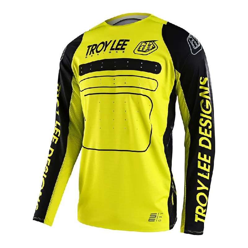 Men Jerseys with Contrast - Color Trim for a Stylish and Distinctive LookSE Pro Jersey Drop In Black / Glo Yellow