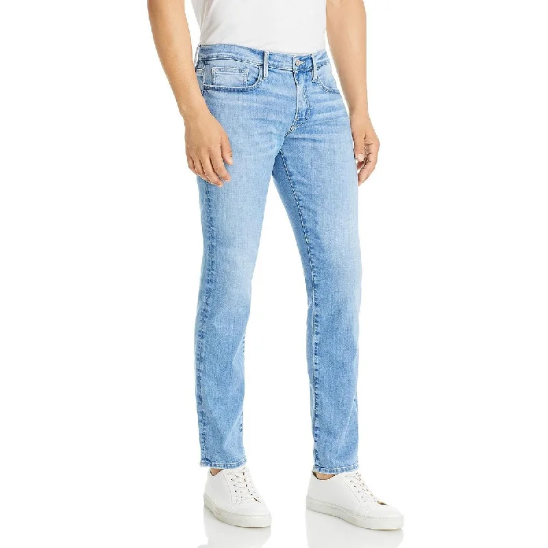 Plus Size Men's Bootcut Jeans with a Belt Loop Upgrade for a Stylish TouchFRAME Mens Denim Slim Fit Straight Leg Jeans