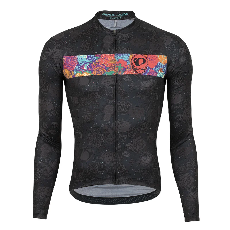 Men Jerseys with Quick - Dry Properties for Post - Game ComfortGrateful Dead x PEARL iZUMi Men's Rambler Attack Long Sleeve Jersey