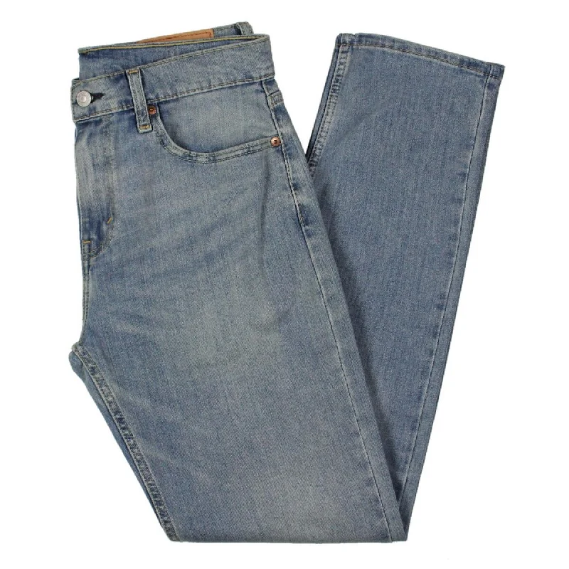 Men's Distressed Jeans with Patches for a Retro and DIY - Inspired AppearanceLevi's Mens Low Rise Regular Fit Straight Leg Jeans