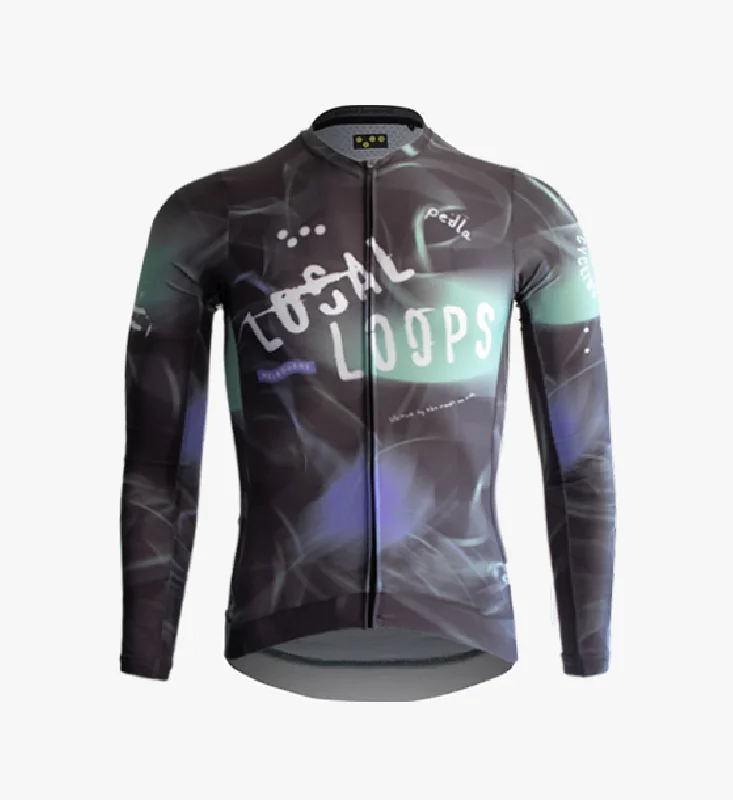 Men Jerseys with Sublimated Graphics for a Long - Lasting and Vivid DesignLOCAL LOOPS / Men's LS Classic Jersey - Club Grey