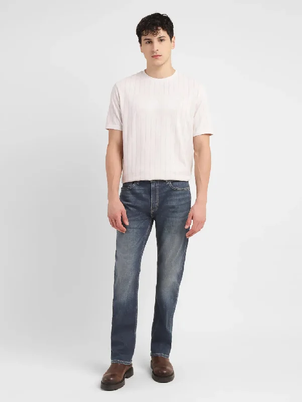 Men's Jeans with a Frayed Hem for a Casual and Effortless StyleMen's 511 Dark Indigo Slim Fit Jeans