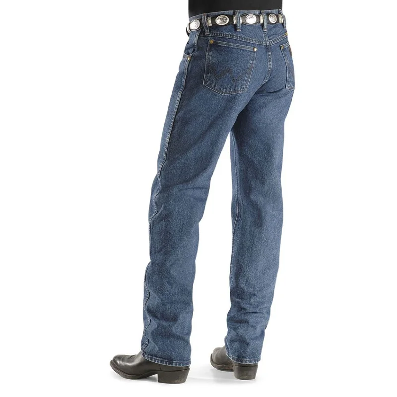 Men's Low - Rise Jeans in a Light Wash for a Casual and Youthful LookWrangler Premium Performance Jean