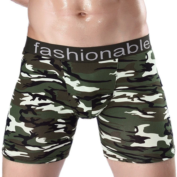 Men's 4 - Way Stretch Sports Shorts in Charcoal for Martial Arts and YogaMen's Camouflage Panties