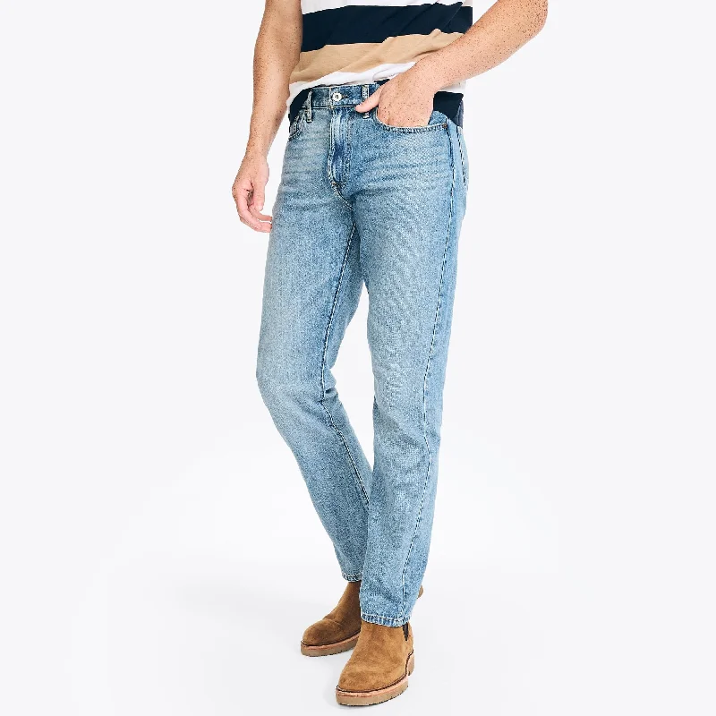 Men's High - Waisted Jeans in a Medium Wash for a Vintage - Style RevivalNautica Mens Original Relaxed Denim