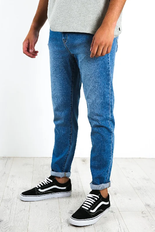 Men's Slim Fit Stretch Jeans in Dark Wash for a Modern and Comfortable LookR3 Taper Jean Universal Blue