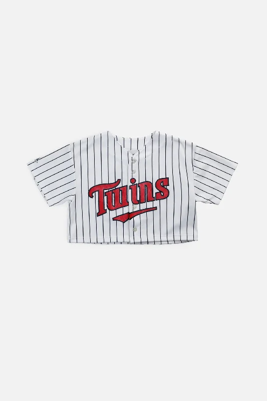 Men Jerseys with Anti - Odor Technology for FreshnessRework Crop Minnesota Twins MLB Jersey - M