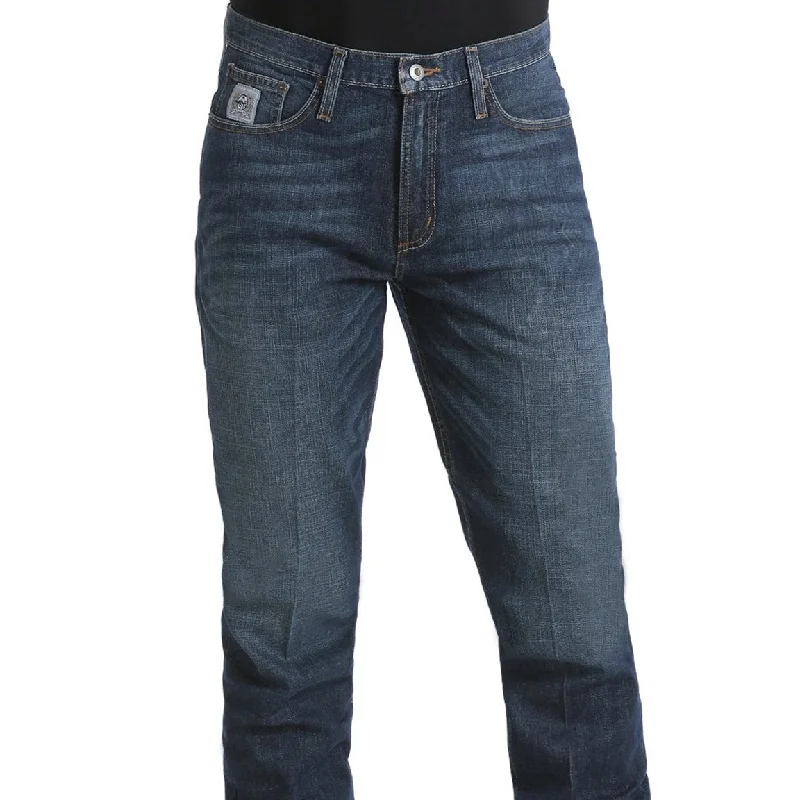 Plus Size Men's Relaxed Fit Jeans with a Faded Wash for a Vintage - Inspired LookCinch Silver Label Dark Finish Jeans