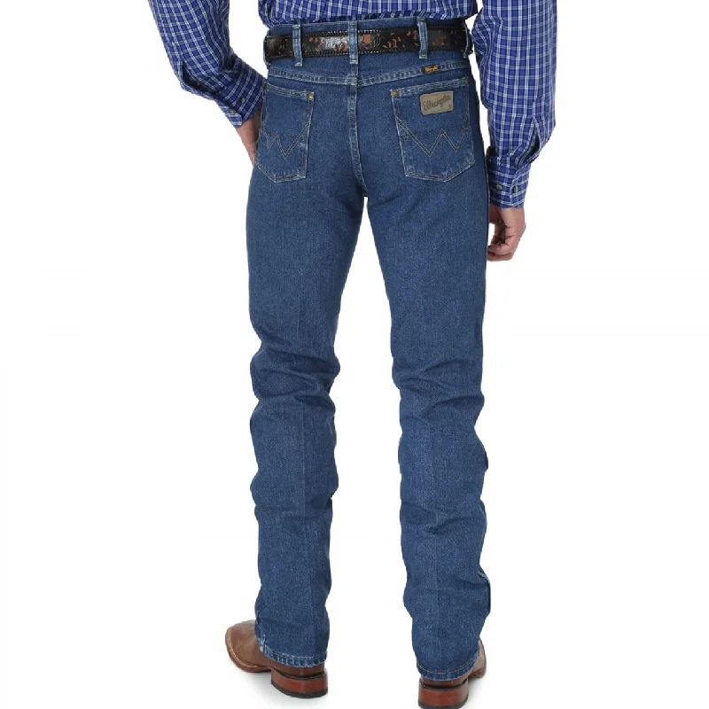 Men's High - Waisted Jeans in a Medium Wash for a Vintage - Style RevivalWrangler George Strait Cowboy Cut Slim Fit Jeans