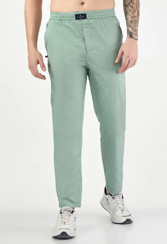 Men Blazers with Metal Buttons for a Distinctive LookSolid Cotton Twill Relaxed Fit Men's Trousers