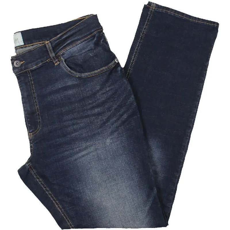 Men's Jeans with a Zip - Off Lower Leg for Convertible StyleSun + Stone Mens Denim Straight Leg Jeans