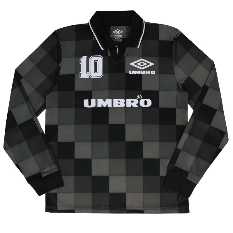 Men Jerseys with Adjustable V - Necklines for a Custom FitUmbro - Men's Retro 90s Long Sleeve Jersey (HUUM1UBFS UAU)