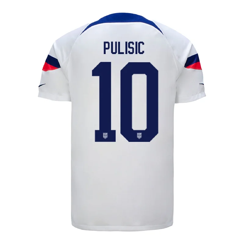 Men Jerseys with Sublimated Graphics for a Long - Lasting and Vivid DesignMen's Nike USMNT Pulisic 10 Home Jersey