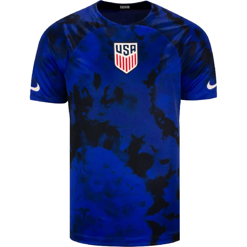 Men Jerseys with Embroidered Team Logos and Player NamesMen's Nike 2022 USMNT Stadium Away Jersey