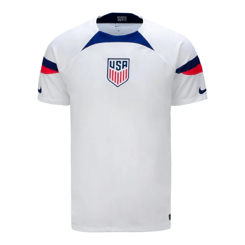 Men Jerseys with Authentic - Style Striping for a True - to - Game LookMen's Nike USMNT Stadium Home Jersey