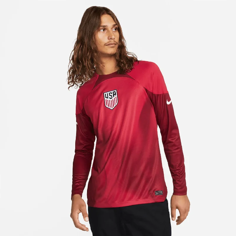 Men Jerseys with Authentic - Style Striping for a True - to - Game LookMen's Nike USMNT Goalkeeper Jersey