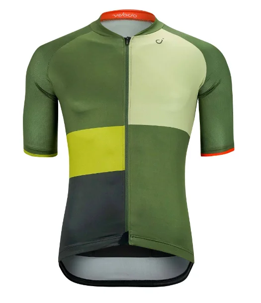 Men Jerseys with Team - Specific Colorways for a Show of SupportVELOCIO SE MULTI COLOR MENS JERSEY OLIVE GREEN