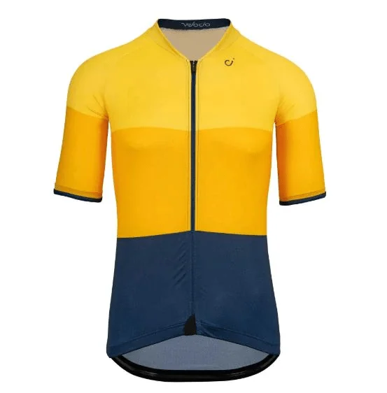 Men Jerseys with Team - Specific Colorways for a Show of SupportVELOCIO SE TRICOLOR MENS JERSEY GOLD YELLOW