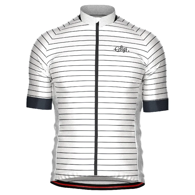 Men Jerseys with Anti - Odor Technology for FreshnessWhite Horizon Men's Cycling Jersey