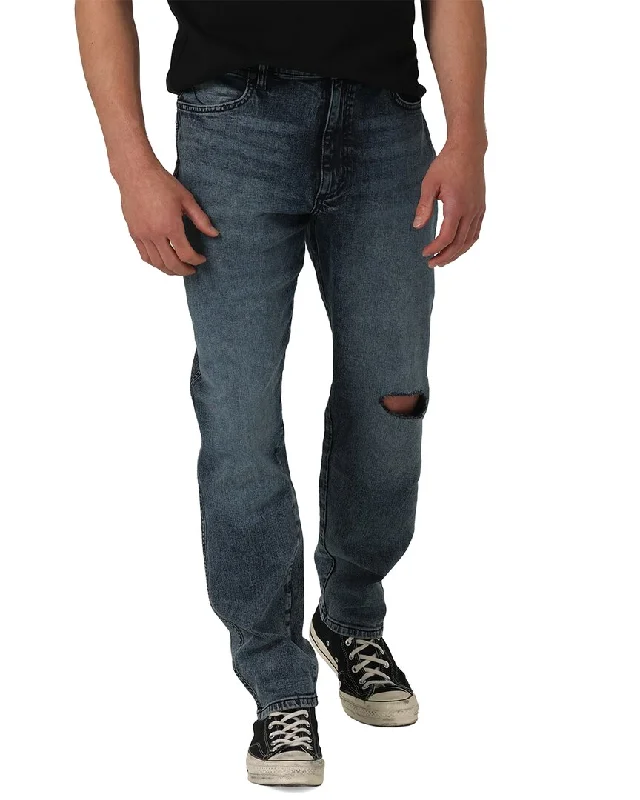 Men's Ripped Skinny Jeans in Acid Wash for an Edgy and Punk - Inspired StyleWrangler Tier 3 Relaxed Tapered Jean