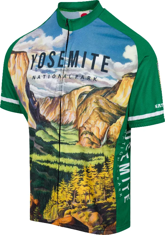 Men Jerseys with Hidden Pocket for Small Item Storage2024 Yosemite Men's Cycling Jersey