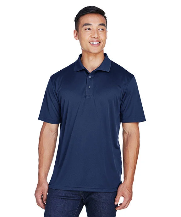 Men Sports Polo with Embroidered Logos of Sports Brands8405T - UltraClub Mens Tall Cool & Dry Sport Polo Shirt | Navy