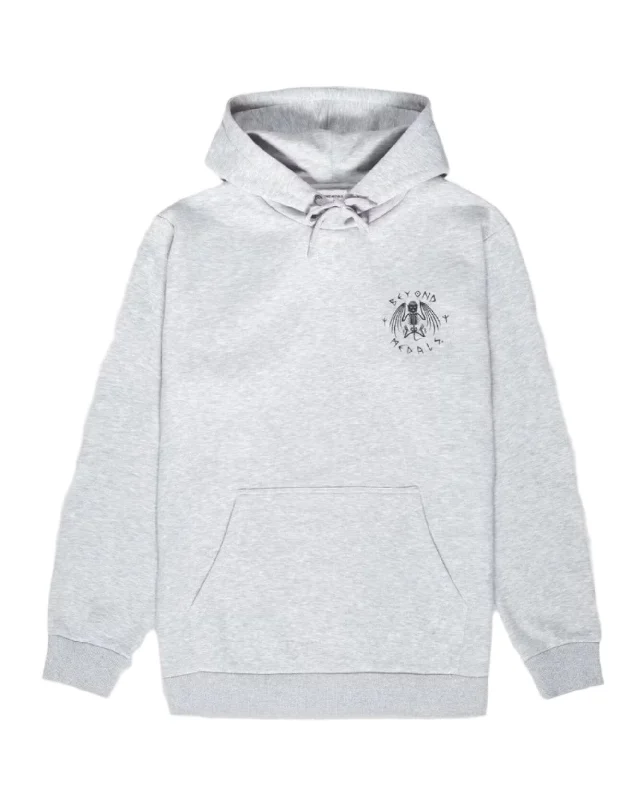 Men Fleece with Interior Pockets for Hidden StorageBEYOND MEDALS Baekkel Pullover Hoodie Grey