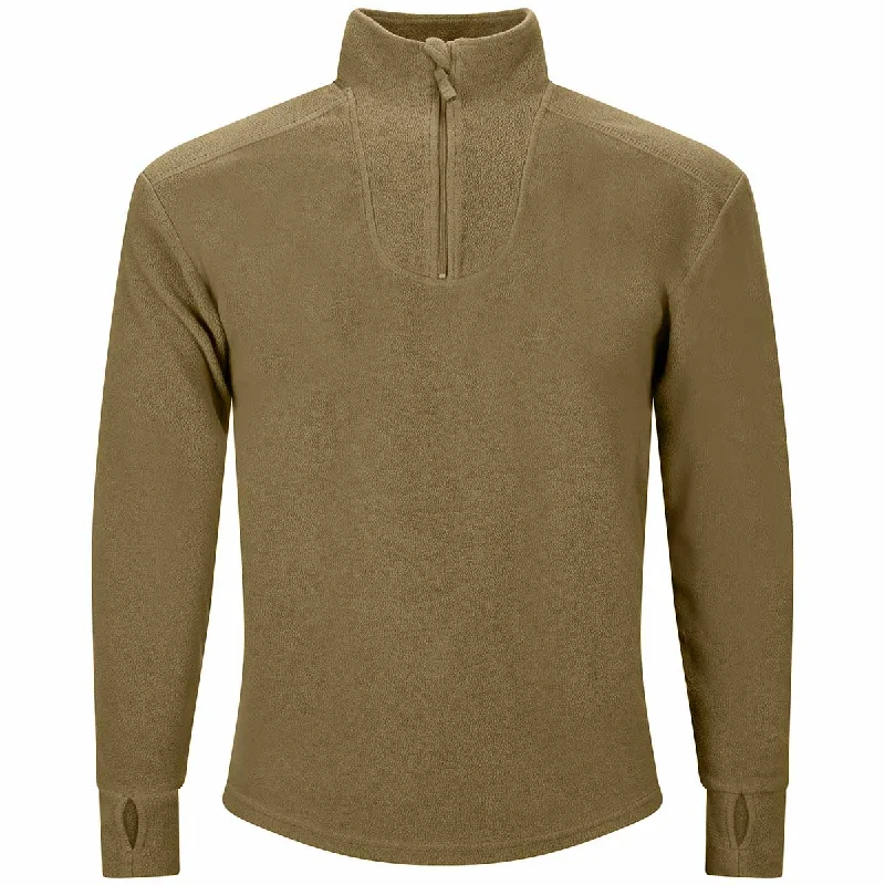 Quarter - Zip Men Fleece for Easy Ventilation and LayeringBritish Army PCS Thermal Fleece Undershirt Olive - Grade 1