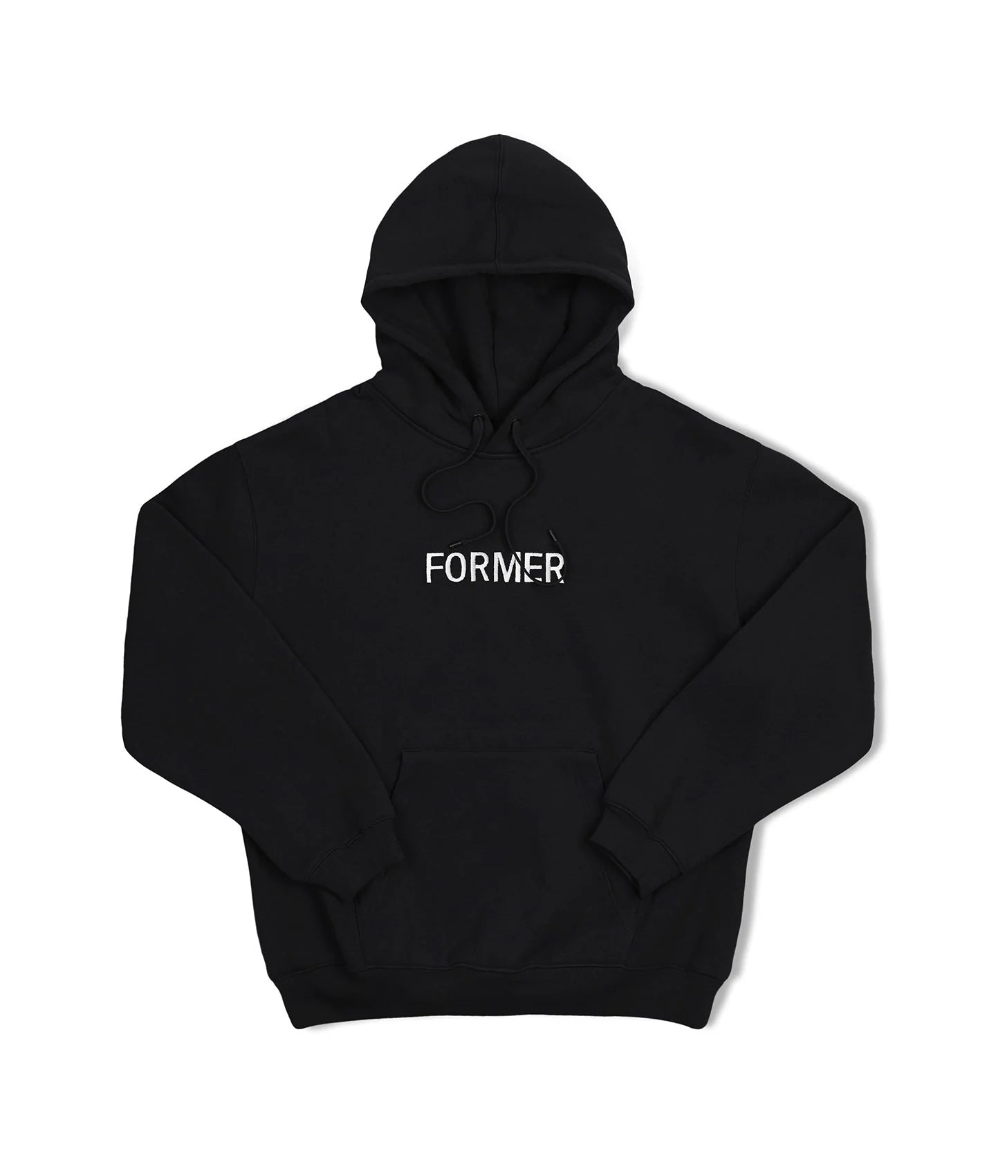 Men Fleece with Raglan Sleeves for a Comfortable FitFORMER Legacy EMB Pullover Hoodie Black