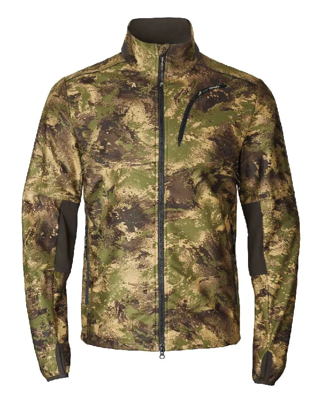 Quarter - Zip Men Fleece for Easy Ventilation and LayeringHarkila Deer Stalker Camo WSP Fleece Jacket