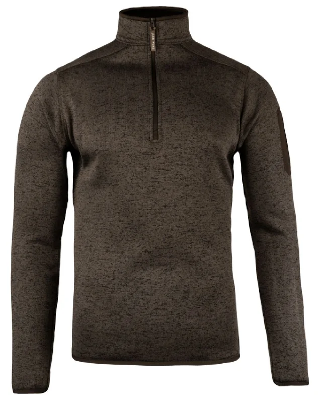 Men Fleece with Raglan Sleeves for a Comfortable FitJack Pyke Melange Quarter Zip Fleece