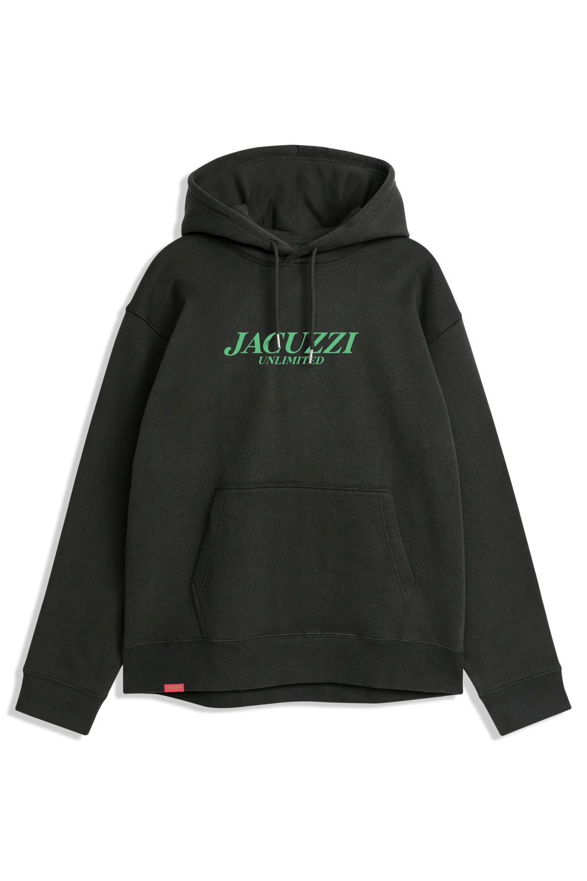 Men Fleece with Packable Design for Travel and HikingJACUZZI Flavor Pullover Hoodie Black