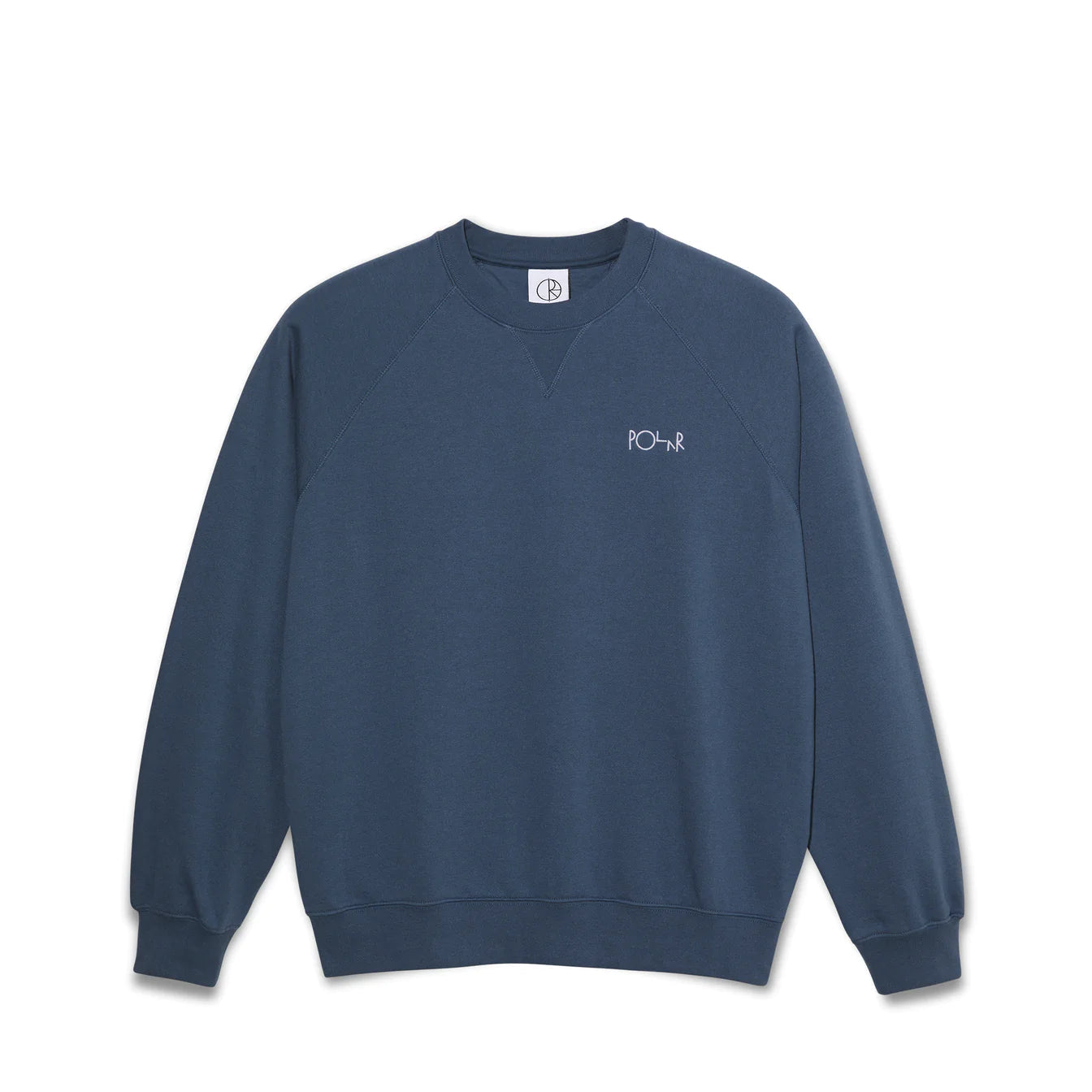 Anti - Pilling Men Fleece with a Smooth Outer LayerPOLAR Default Crewneck Grey Blue