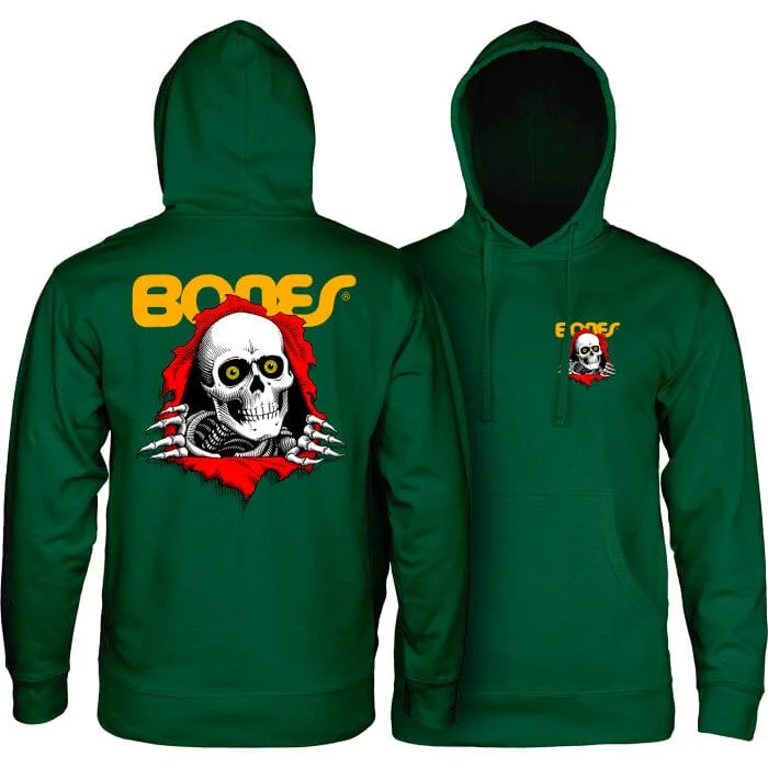 Men Fleece in Heathered Colors for a Subtle LookPOWELL PERALTA Ripper Pullover Hoodie Alpine Green