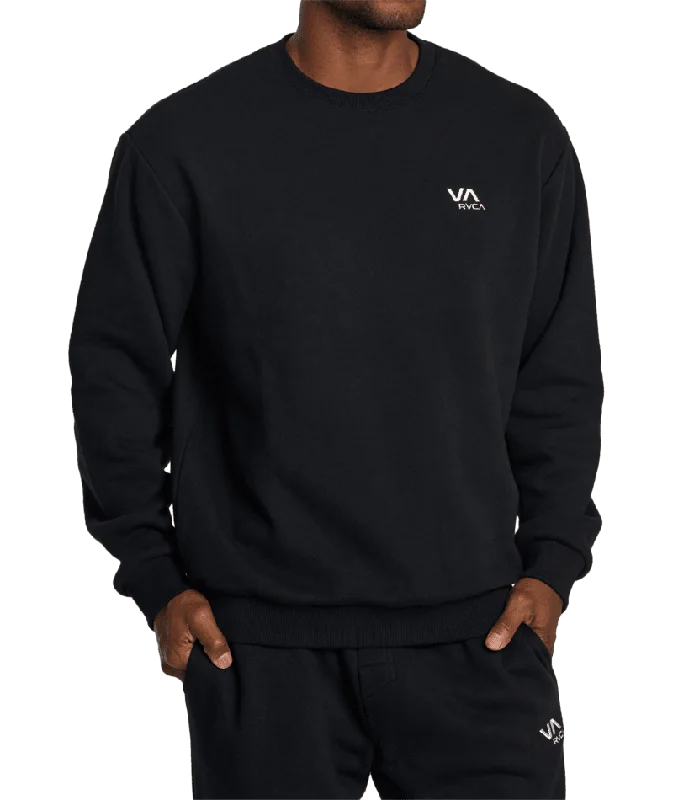 Men Fleece with Adjustable Hoods for Customized ProtectionRVCA VA Essential Sweatshirt Black