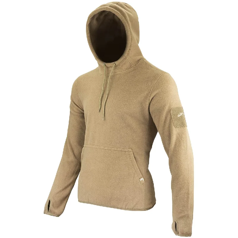 Men Fleece with Contrast Stitching for a Stylish LookViper Tactical Fleece Hoodie Coyote