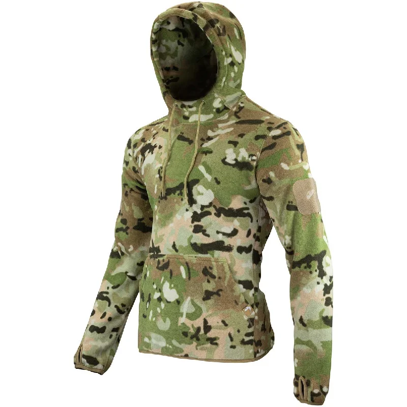 Men Fleece with Elastic Cuffs and Hem for a Snug FitViper Tactical Fleece Hoodie VCam Camo