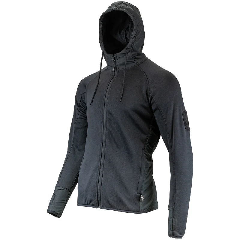 Men Fleece with Mesh Panels for BreathabilityViper Storm Hoodie Black