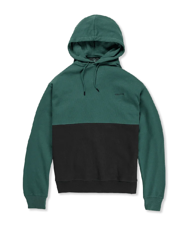 Men Fleece with Sherpa Lining for Extra Softness and WarmthVOLCOM Divided Pullover Hoodie Ranger Green