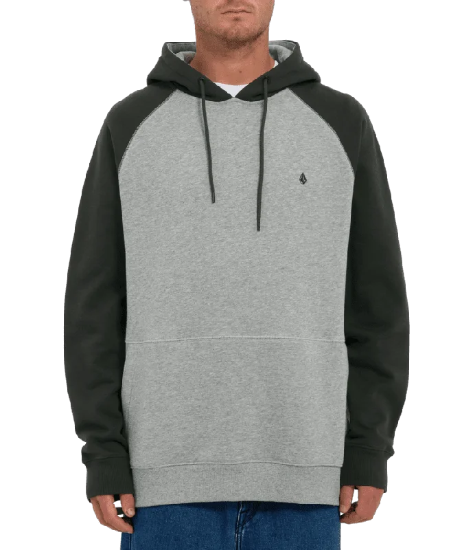 Men Fleece with Reflective Stripes for Nighttime VisibilityVOLCOM Homak Pullover Hoodie Stealth