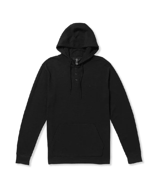 Men Fleece with Pockets Lined with Fleece for Extra WarmthVOLCOM Murph Long Sleeve Thermal Black