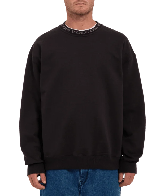 Quarter - Zip Men Fleece for Easy Ventilation and LayeringVOLCOM Skate Vital Pullover Crewneck Sweater Black