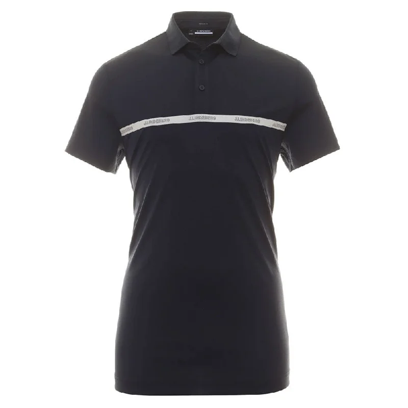 Men Sports Polo with Embroidered Logos of Sports BrandsJ.Lindeberg Chad Regular Fit Golf Polo 2023